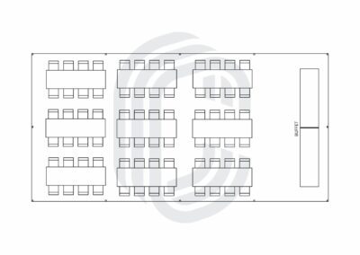 20′ by 40′ Frame Tent for a 72 Guest Party