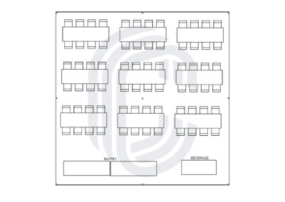 30′ by 30′ Pole Tent for 72 Guests