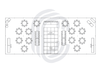 40′ by 100′ Pole Tent for 152 Guests