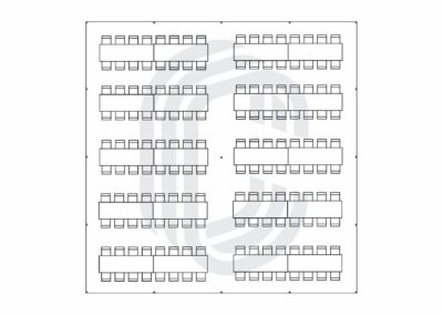 40′ by 40′ Tent for a 160 Guest Party