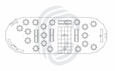 45′ by 124′ Sailcloth Tent for a 208 Guest Wedding