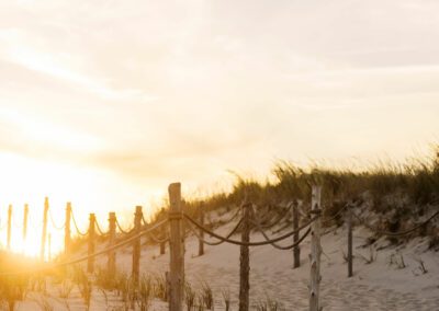 sunset photo over sand dune
