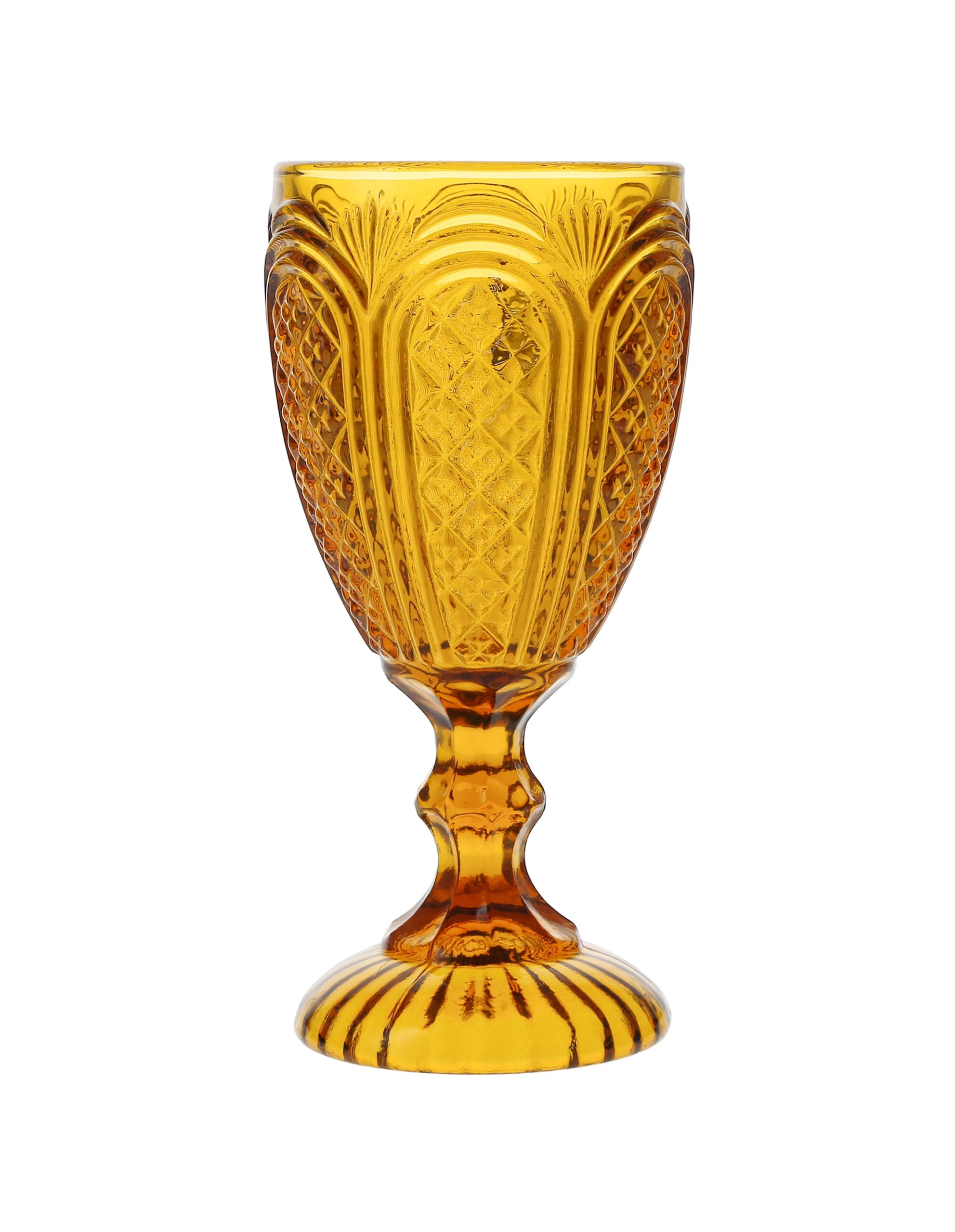 amber colored glassware rentals etched