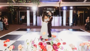 Bride and Groom First Dance Under Tent at Winterthur
