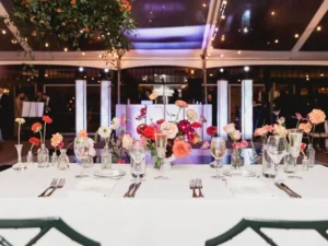 tabletop floral display at winterthur