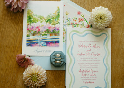 colorful wedding invitation inspo