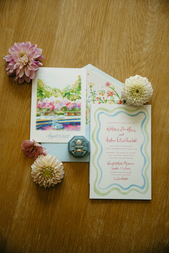 colorful wedding invitation inspo