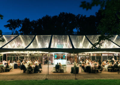 Winterthur Wedding Under Our Glowing Clear Top Tent