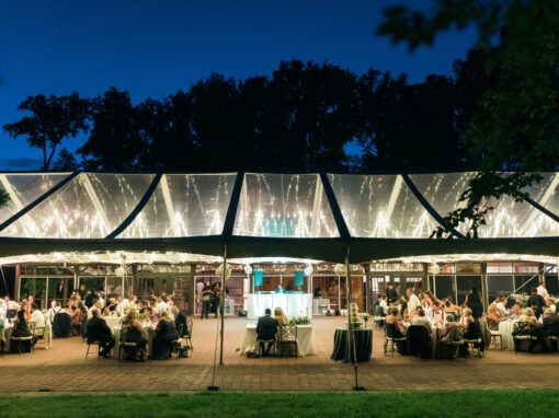 Winterthur Wedding Under Our Glowing Clear Top Tent