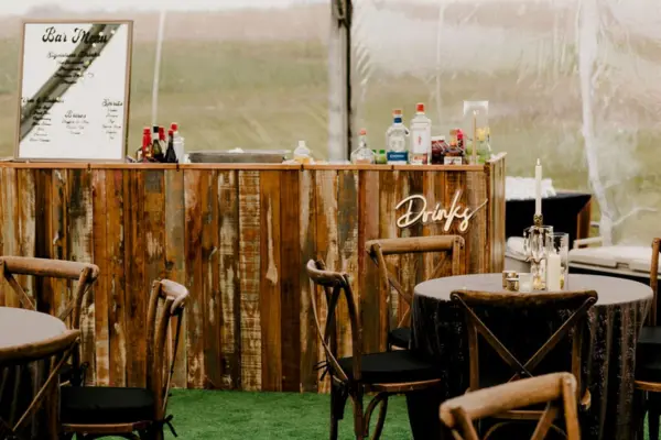 Black iron arbor rental by Collective Event Group