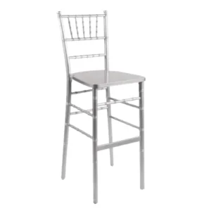 Silver Chiavari Barstool rental by Collective Event Group, without cushion